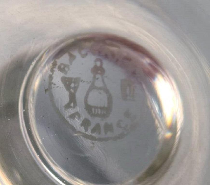 Baccarat:: France:: 11 verres Art Déco à facettes:: Verre d'Art:: années 1930-1940 Bon état - En vente à Copenhagen, DK