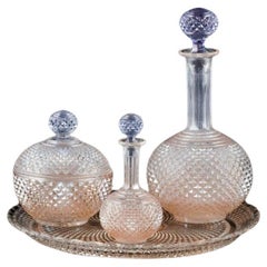 Baccarat, France, Art Deco crystal glass service, 1930/40s