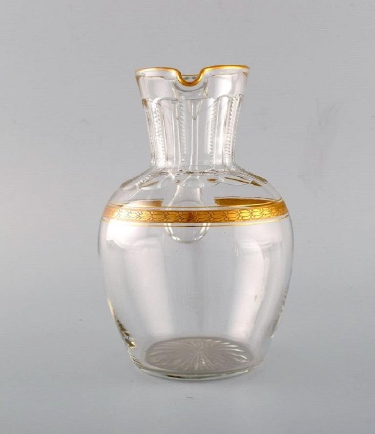 Baccarat, France, Art Deco Jug in Crystal Glass, Three Jugs Available In Excellent Condition For Sale In Copenhagen, DK