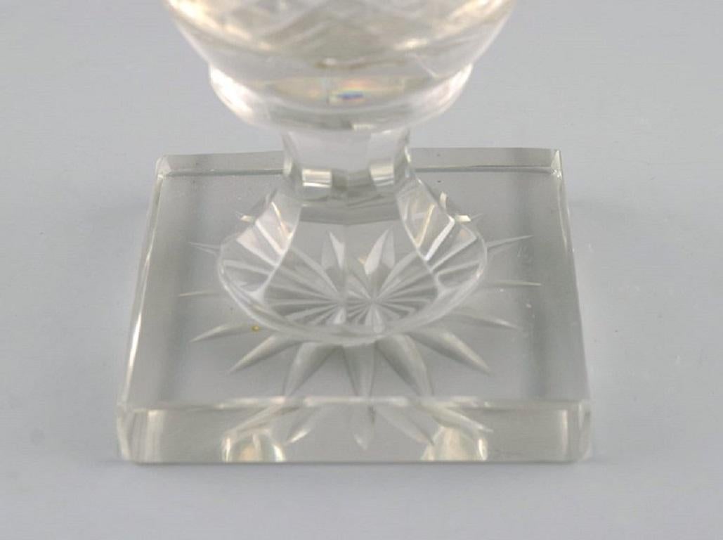 Mid-20th Century Baccarat, France, Art Deco Vase in Clear Crystal Glass, 1930s For Sale