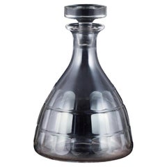 Baccarat, France. "Charmes" Art Deco wine decanter in clear crystal glass. 