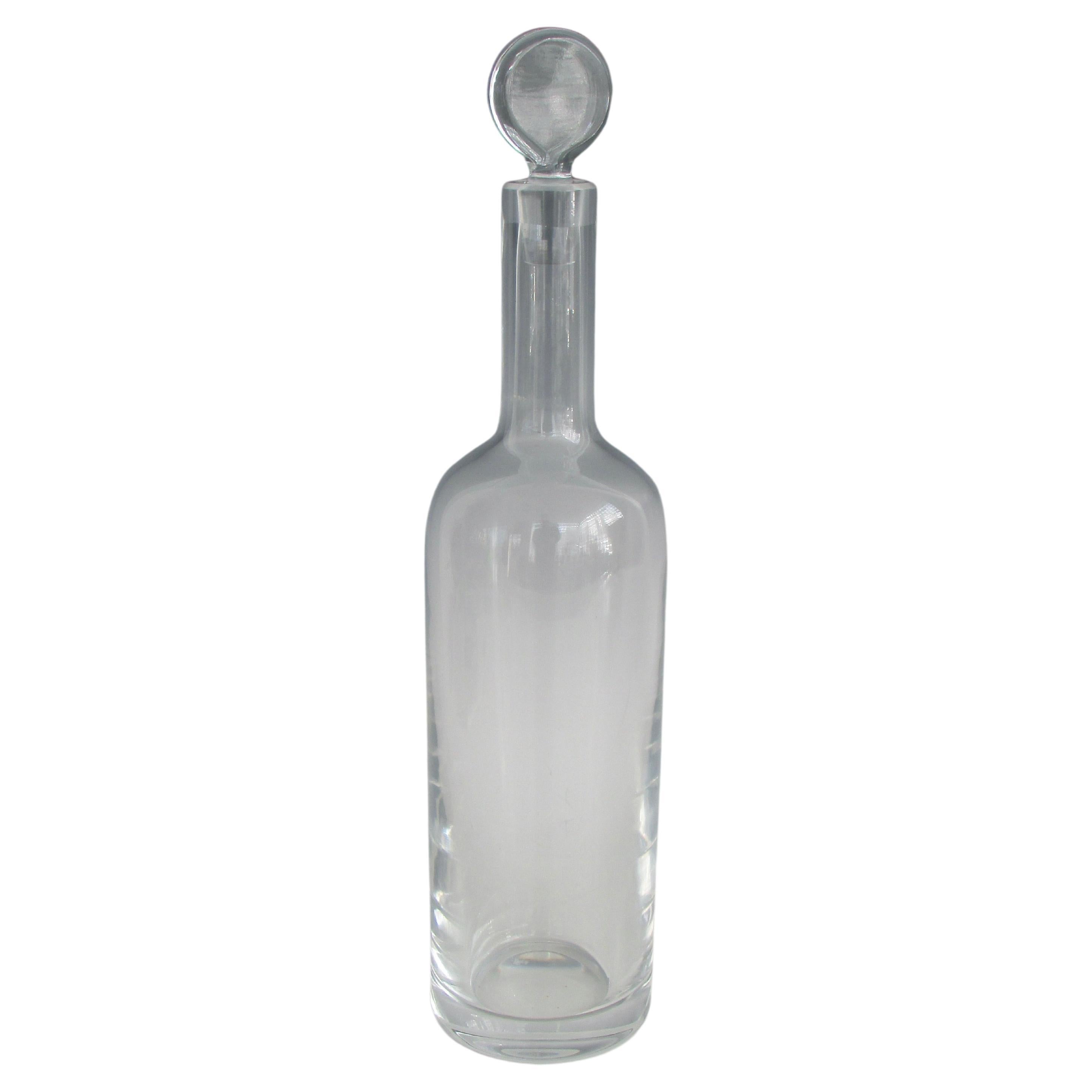 Baccarat France  Clear Lead Crystal Bottle Decanter with Stopper