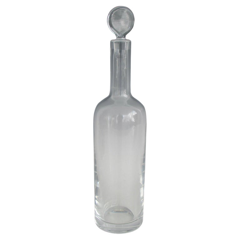 Bouteille De Parfum Vintage En Verre Cristal Transparent – Avec Bouchon Pointu, Occasion