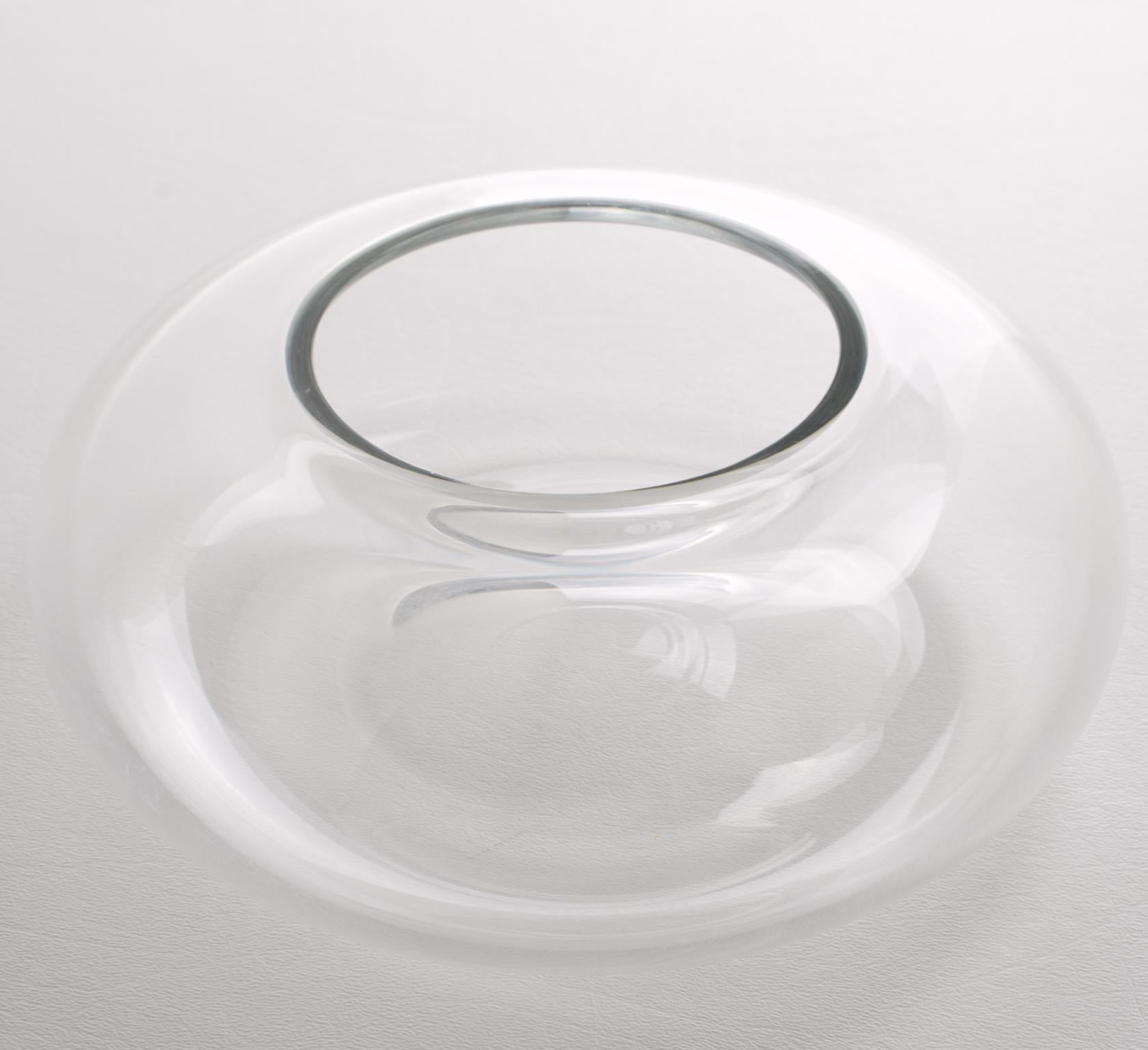 Baccarat France Crystal Caviar Bowl Dish Chiller Server For Sale 1