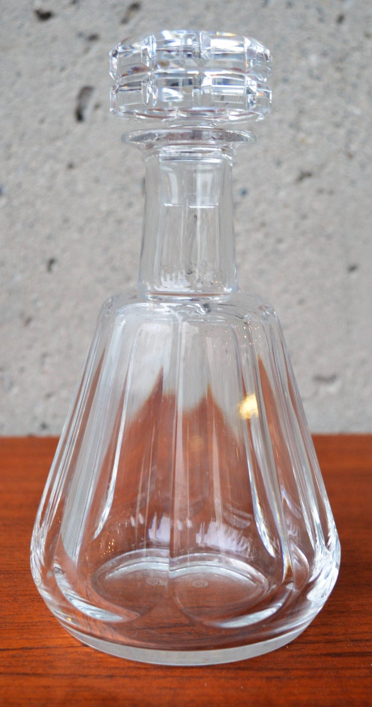 Baccarat France Cut Crystal Decanter with Stopper, 1960s For Sale at