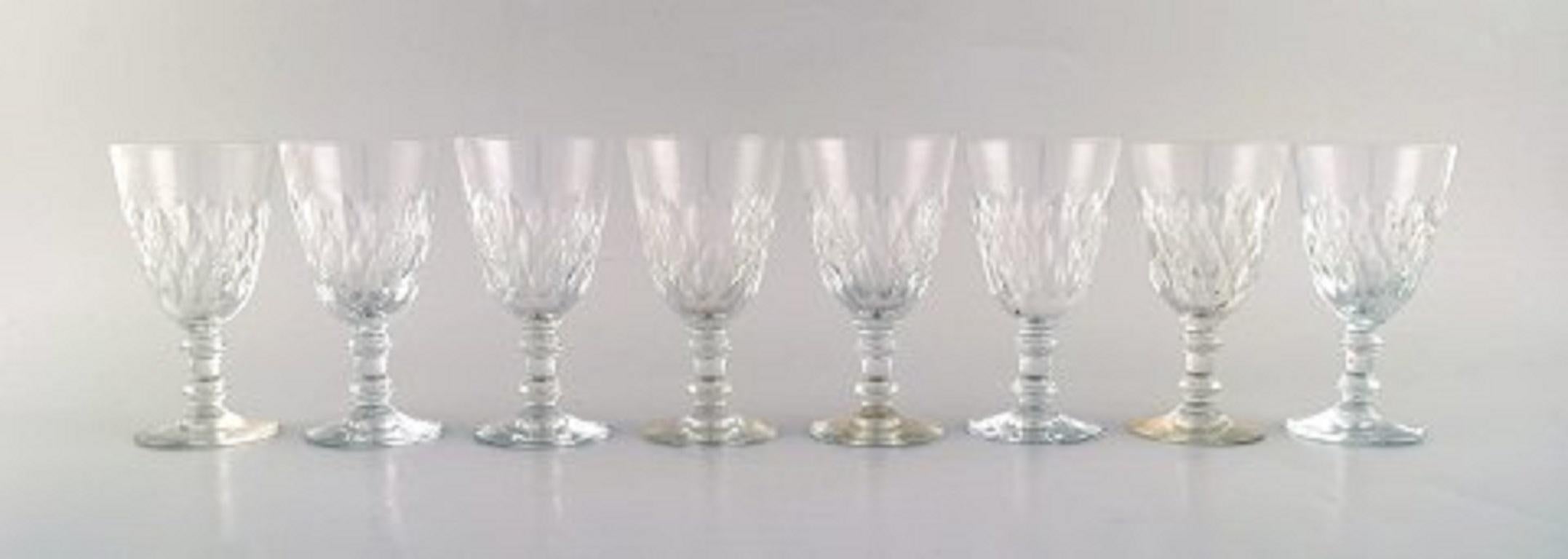 Baccarat, France. Eight Armagnac glass in mouth-blown crystal glass. Produced in the period 1952-1986.
Measures: 11 x 6 cm.
In very good condition.
Stamped.