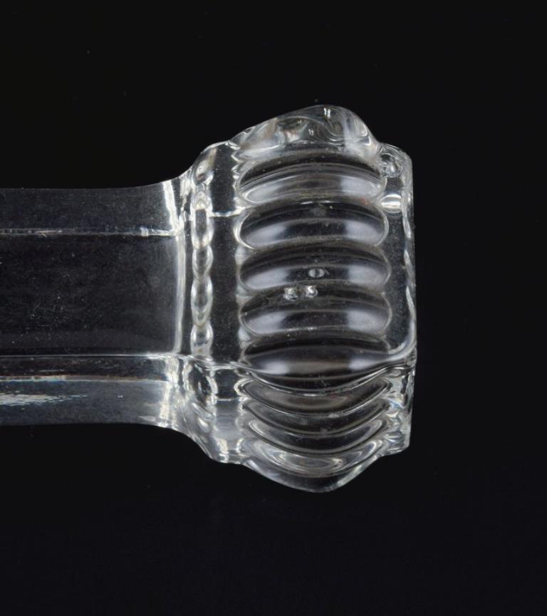 French Baccarat, France, Five Art Deco Knife Rests in Crystal Glass, 1930s-1940s For Sale