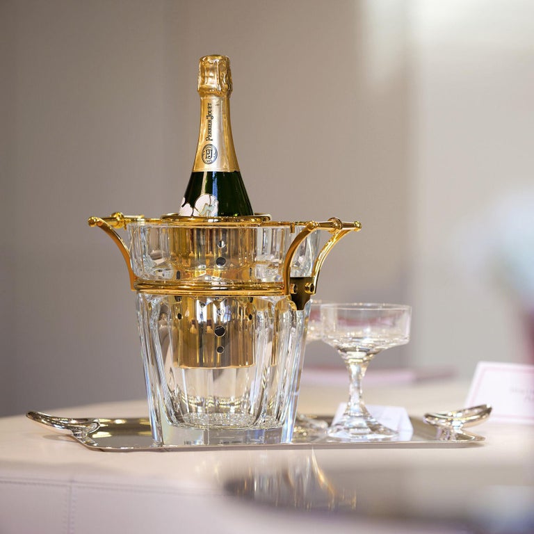 Baccarat France Harcourt Crystal Champagne Bucket / Cooler at 1stDibs