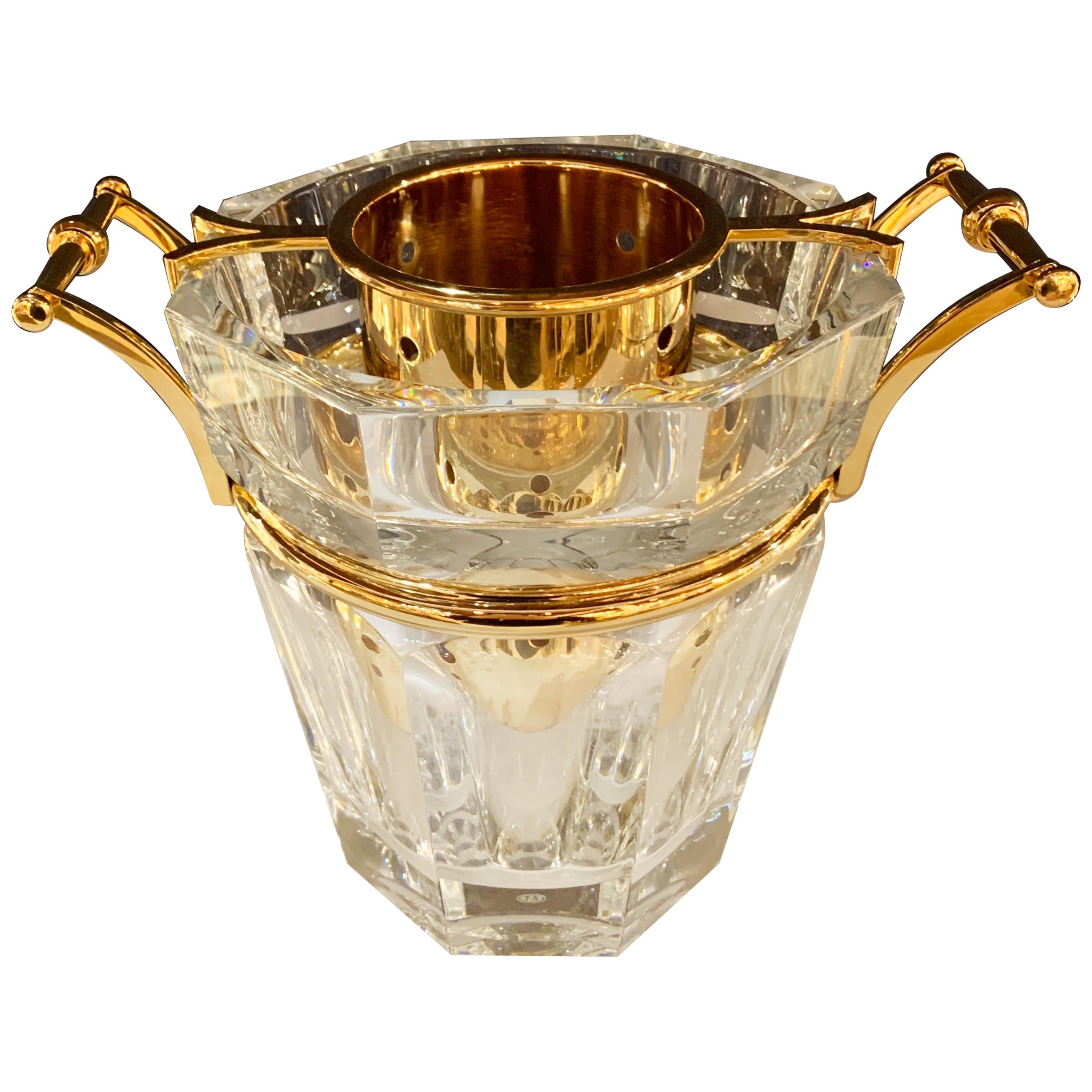 Baccarat France Harcourt Crystal Champagne Bucket / Cooler