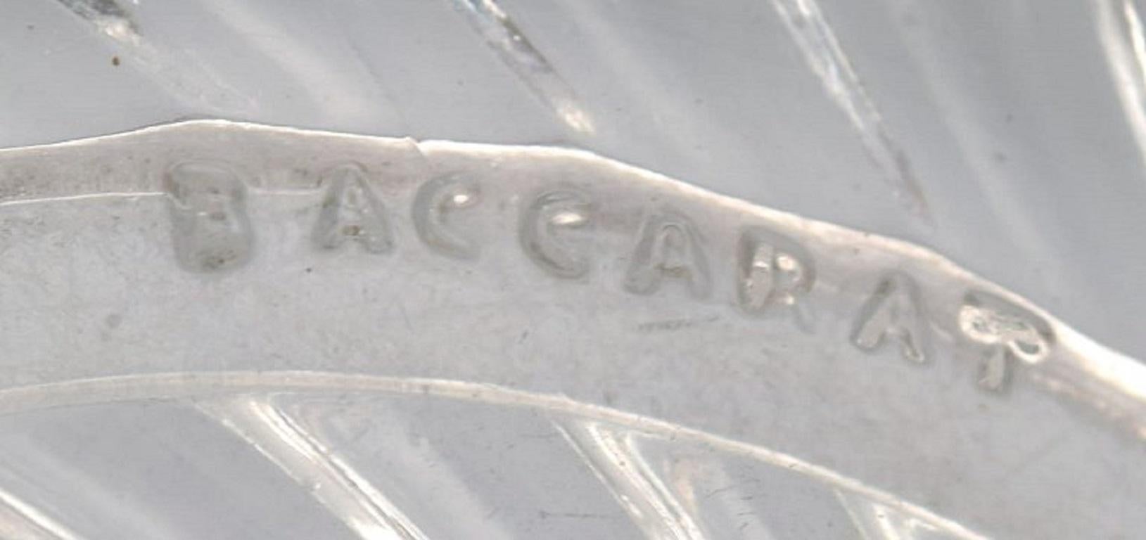 Baccarat, Frankreich, runde Art-Déco-Schale / Schale aus klarem Kunstglas, 1930er / 40er Jahre im Zustand „Hervorragend“ im Angebot in Copenhagen, DK