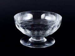 Baccarat, France. Set of five "Charmes" Art Deco champagne coupes