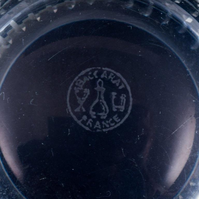 Baccarat, France. Ensemble de quatre verres à whisky « Nancy » en verre de cristal transparent.  Excellent état - En vente à Copenhagen, DK