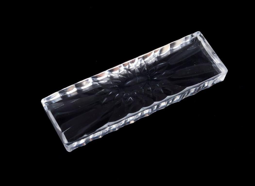Baccarat, Francia. Juego de doce reposacuchillos de vidrio artístico transparente. Francés en venta