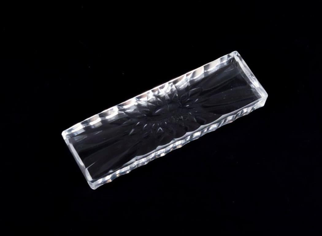 Baccarat, Francia. Juego de doce reposacuchillos de vidrio artístico transparente. mediados del siglo XX en venta