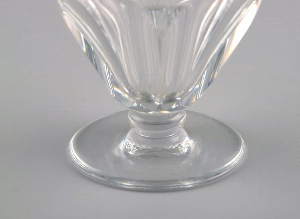 Baccarat, France, Seven Tallyrand Glasses in Clear Mouth-Blown Crystal Glass For Sale 1