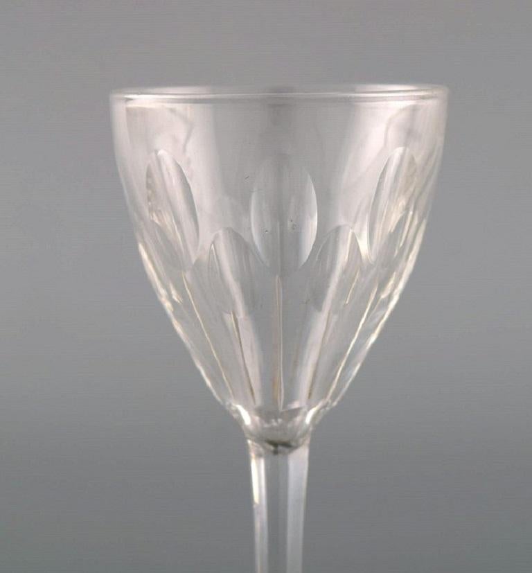 Baccarat, Francia, Siete copas Tallyrand de cristal soplado transparente Cristal en venta