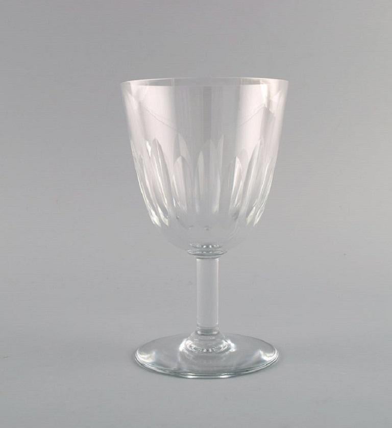 red crystal glassware