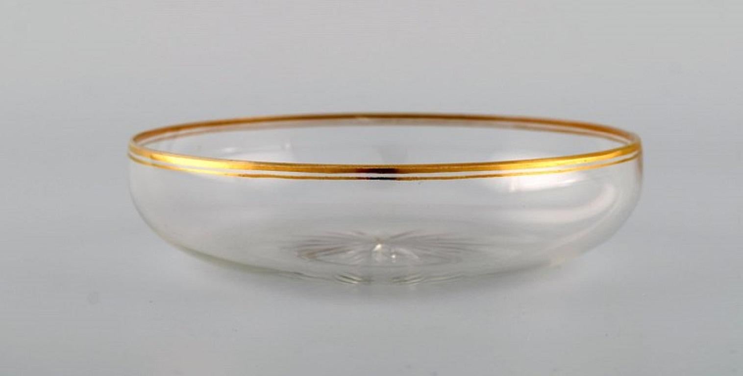 Baccarat, France, Ten Art Deco Seafood Bowls/Rinse Bows in Crystal Glass, 1930s In Excellent Condition For Sale In Copenhagen, DK