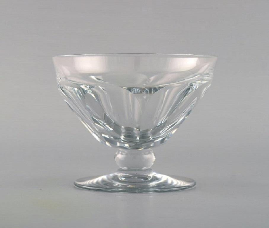 Trois grands verres de Baccarat en cristal soufflé à la bouche transparent, France Excellent état - En vente à København, Copenhagen