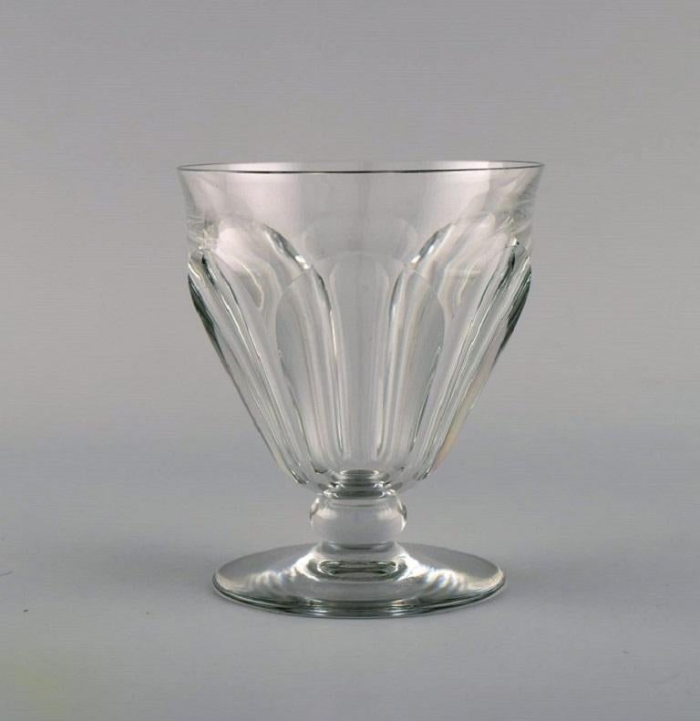 Baccarat, France, Three Tallyrand Glasses in Clear Mouth-Blown Crystal Glass In Excellent Condition In Copenhagen, DK