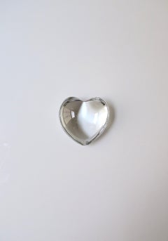 Baccarat French Crystal Heart Paperweight Decorative Object