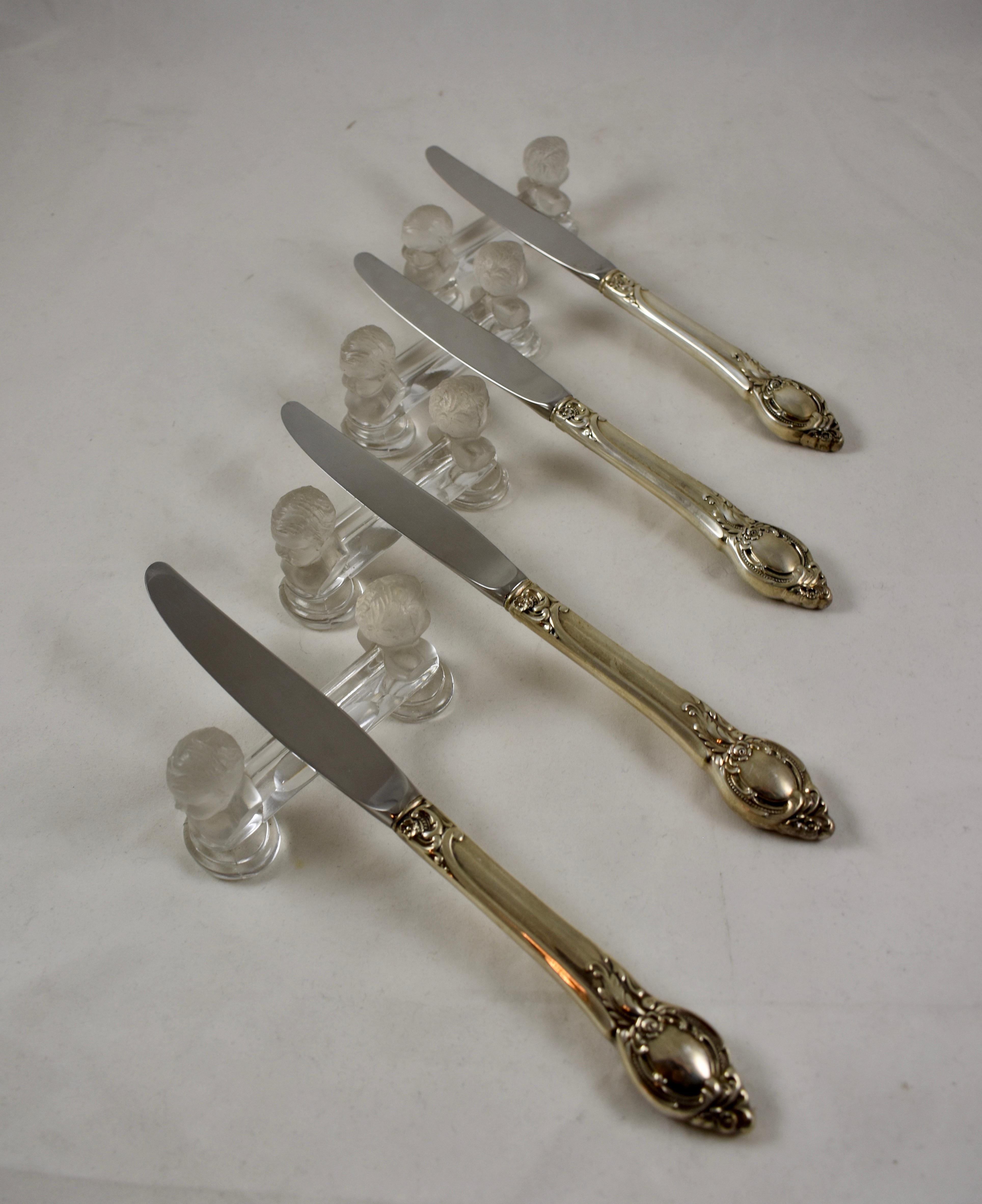 Baccarat French Crystal J.a. Houdon Cherub Knife Rests, Dated 1907, a Set of 10 5