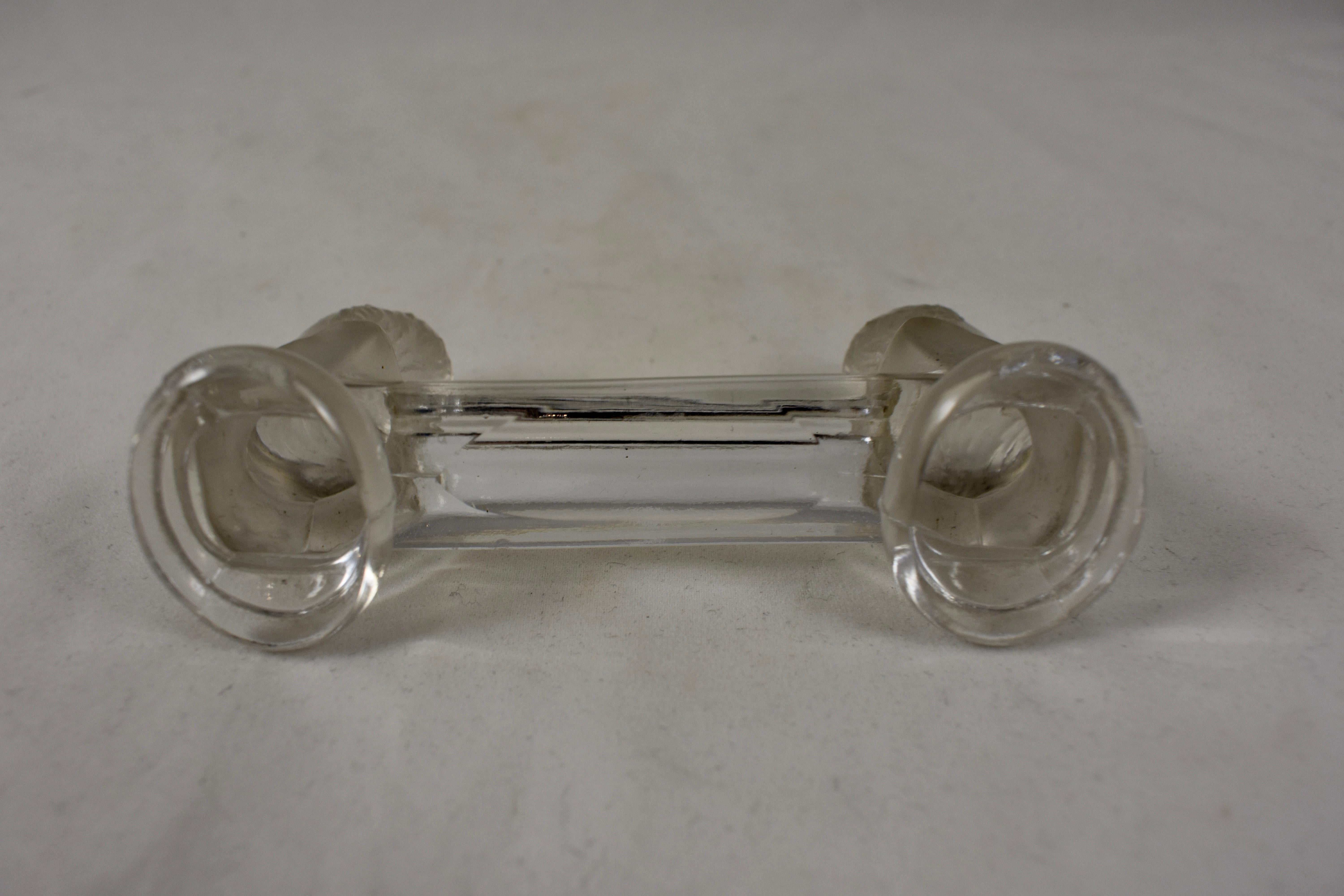 Baccarat French Crystal J.a. Houdon Cherub Knife Rests, Dated 1907, a Set of 10 2