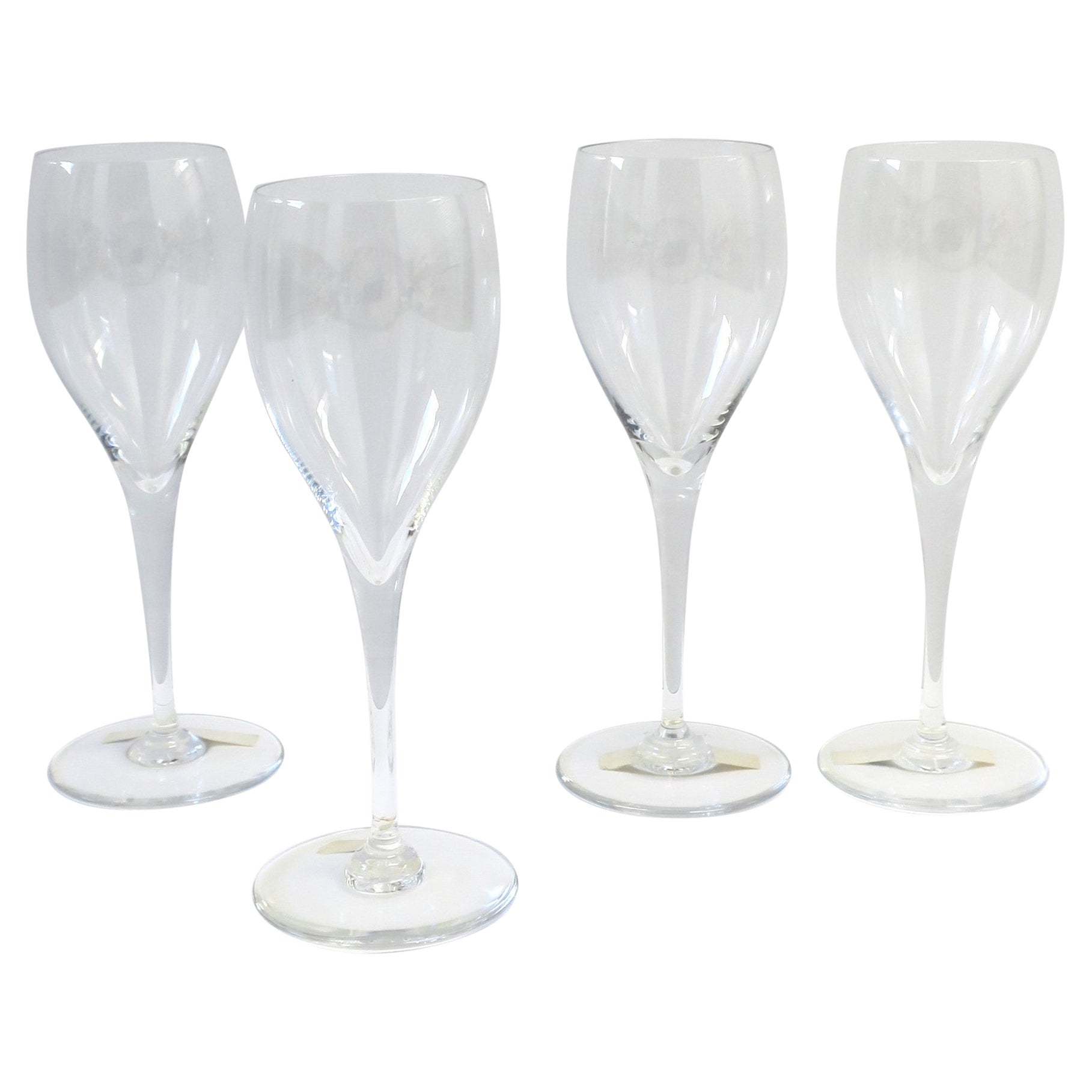Baccarat French Crystal St Remy Cocktail Champagne Flutes Glasses