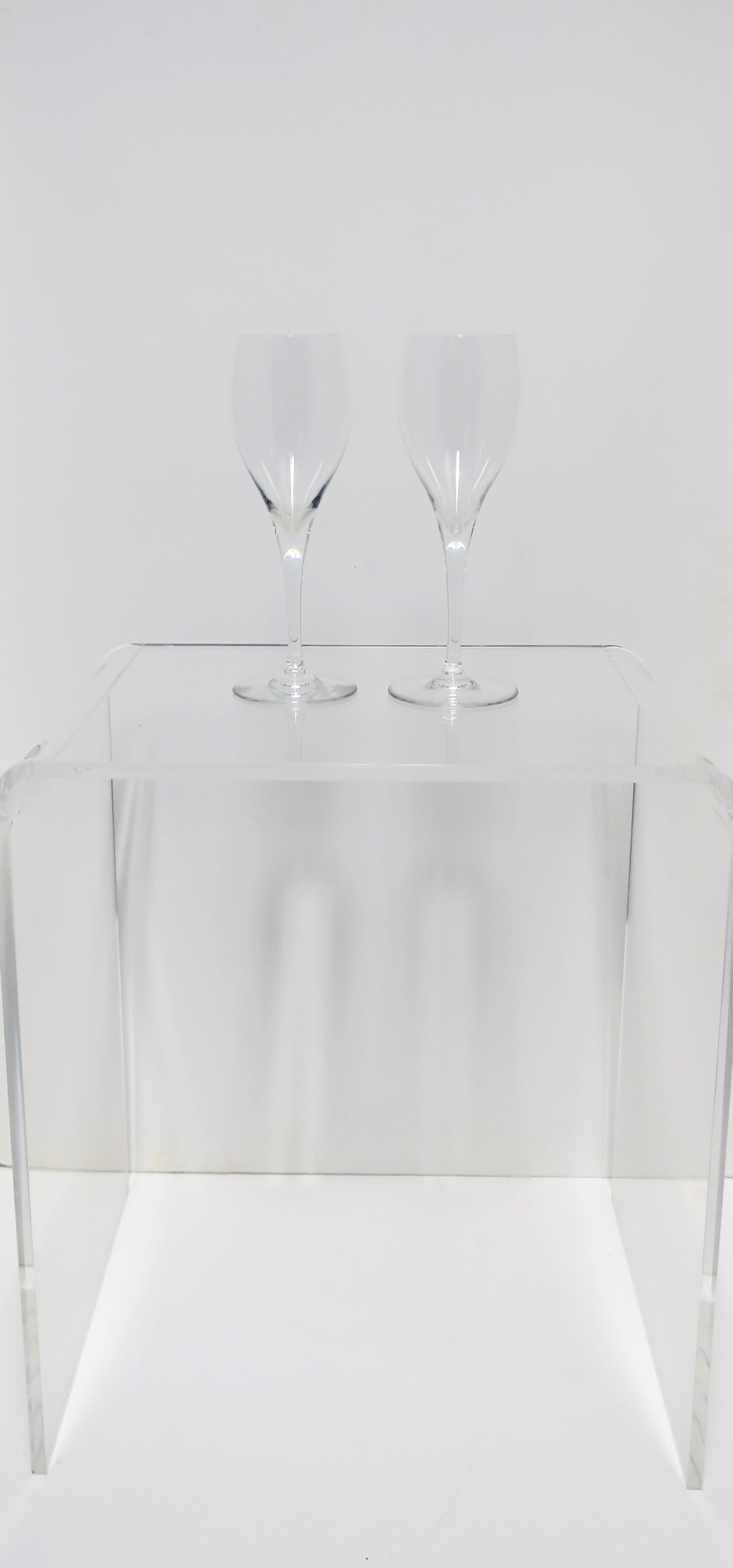 Französische St. Remy-Wein- oder Wassergläser aus Kristall von Baccarat, 2er-Set im Zustand „Gut“ im Angebot in New York, NY