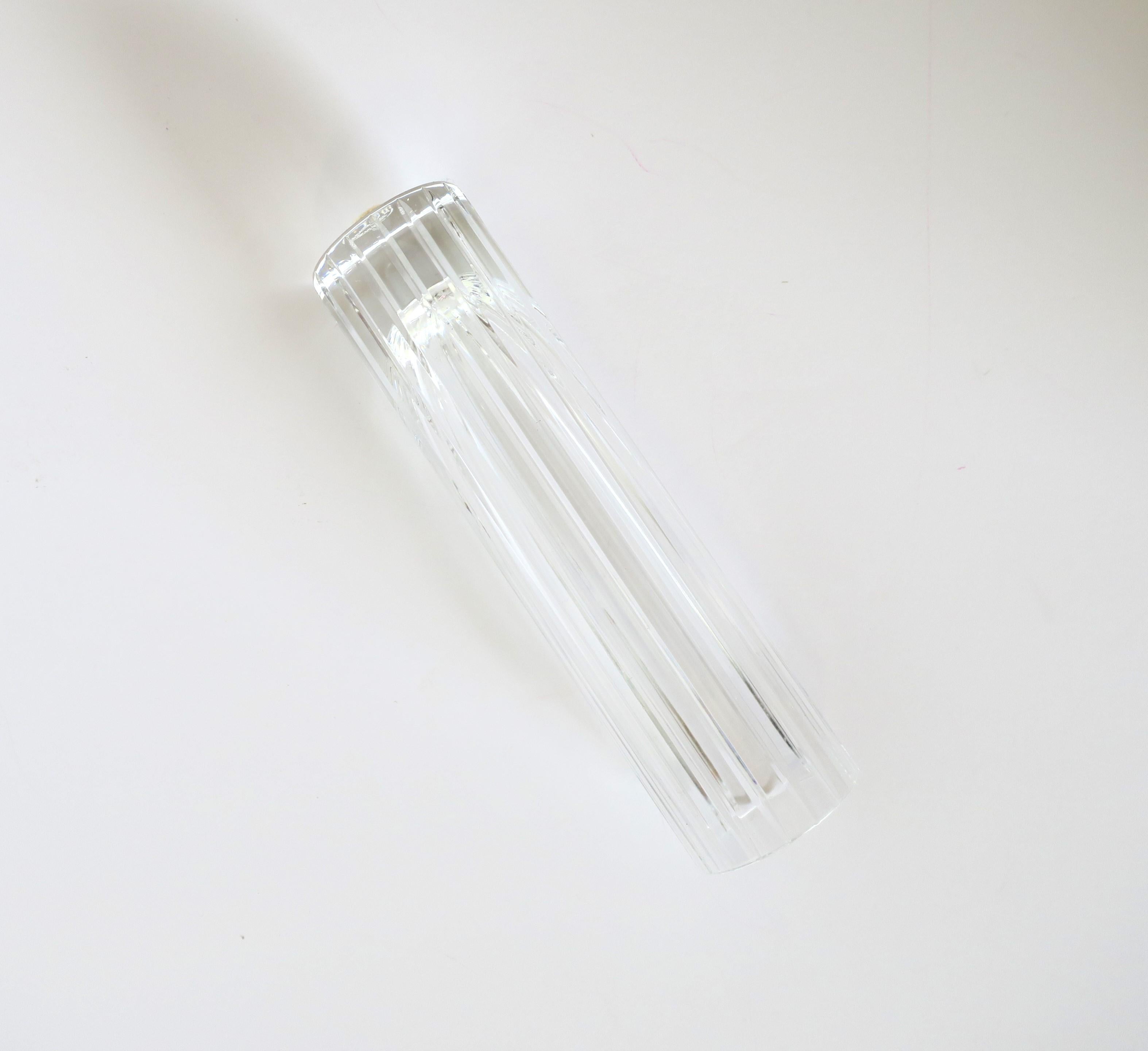 Modern Baccarat French Crystal Vase For Sale