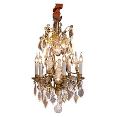 Baccarat, French Louis XV Style Gilt-Bronze and Crystal Chandelier, circa 1880 Baccarat, French Louis XV Style Gilt-Bronze and Crystal Chandelier, circa 1880