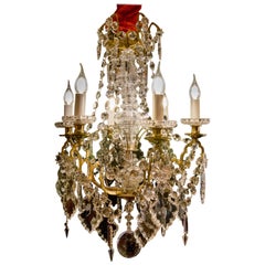 Baccarat French Louis XVI Style, Ormolu and Crystal Chandelier, circa 1850