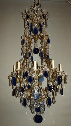 Baccarat Gilt Bronze Chandelier