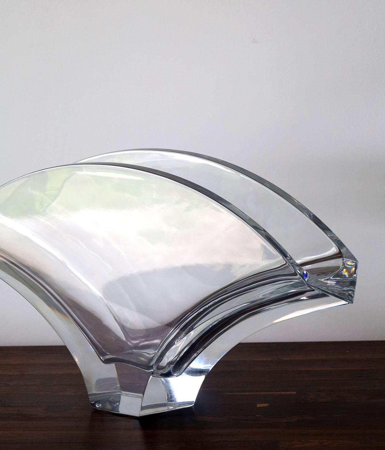 Fin du 20e siècle Vase Ginkgo Baccarat XL