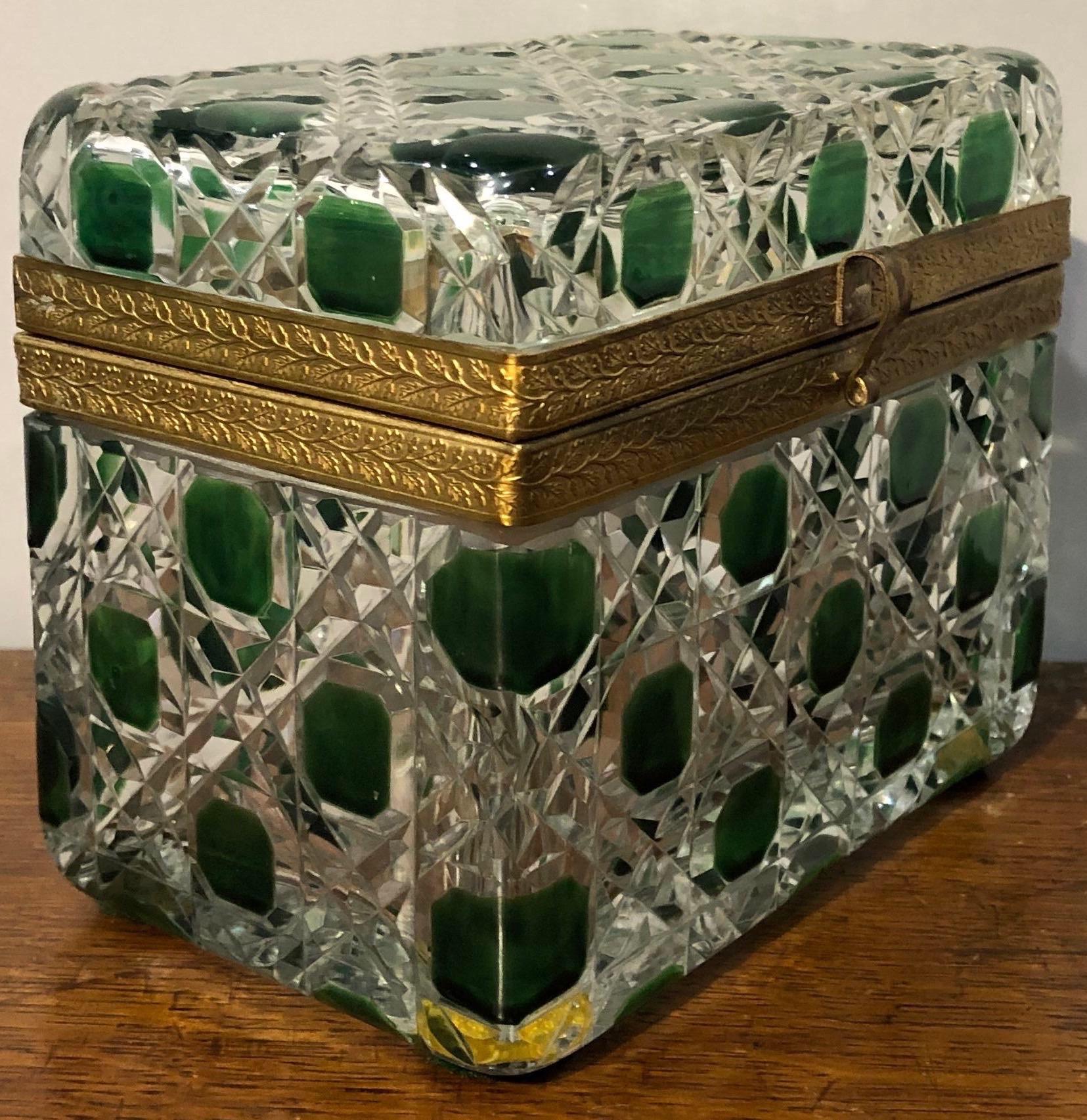 Baccarat Glass Box In Good Condition In Charleston, SC