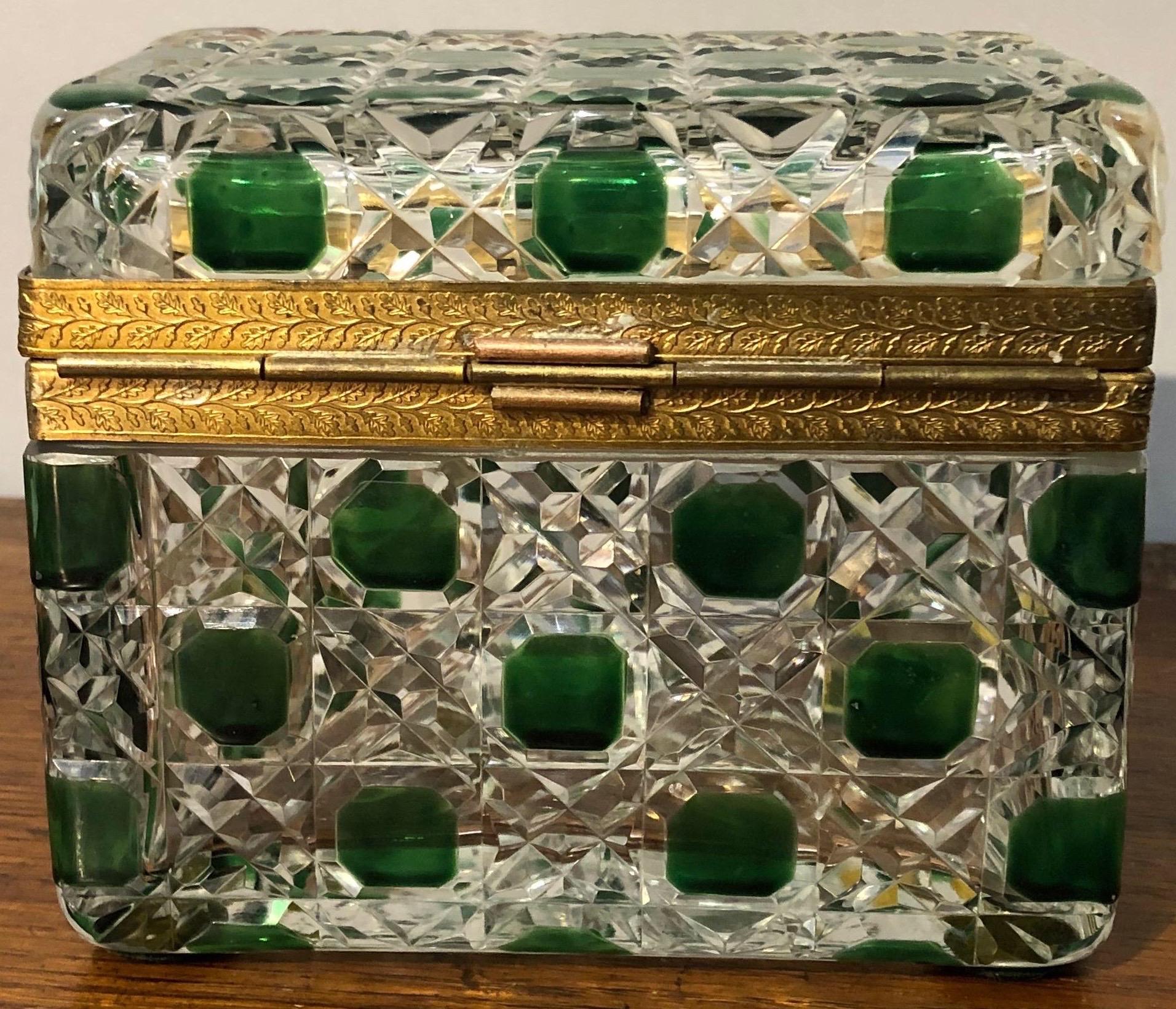 20th Century Baccarat Glass Box
