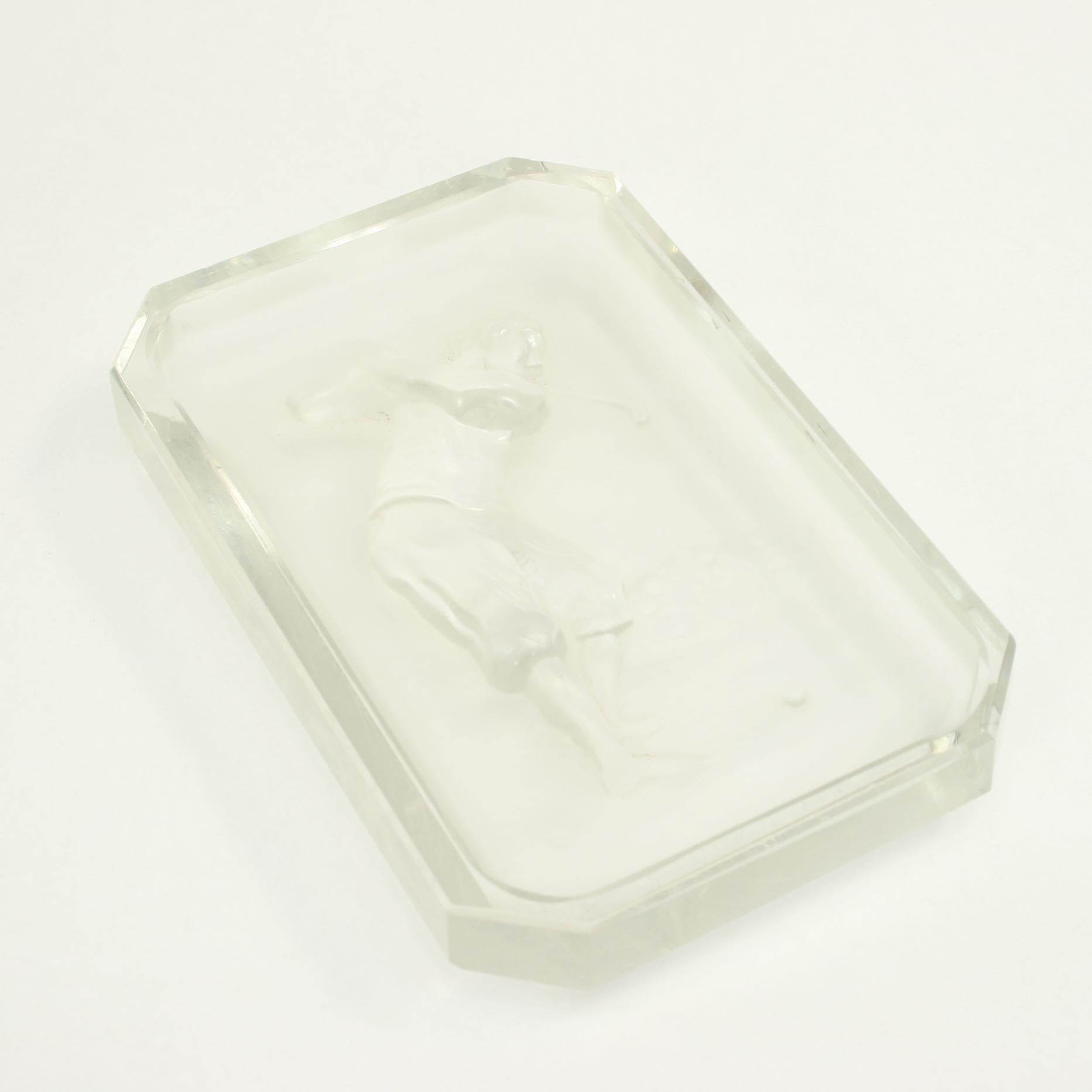 Baccarat Golf Glass Pin Tray In Good Condition In Oxfordshire, GB
