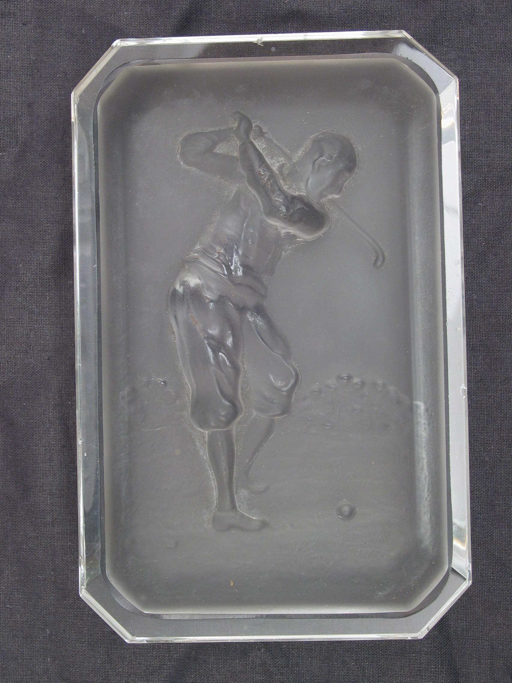 Early 20th Century Baccarat Golf Glass Pin Tray