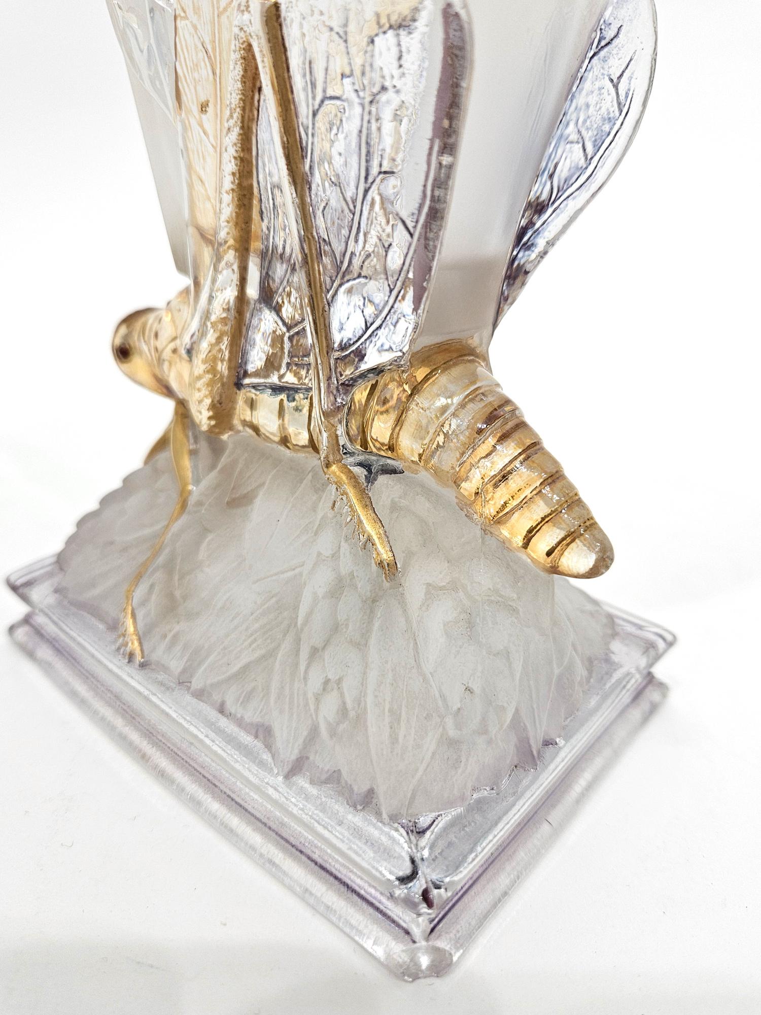 Vaso Baccarat Grasshopper Exposition Universelle Paris 1878, prodotto in Francia in vendita 7