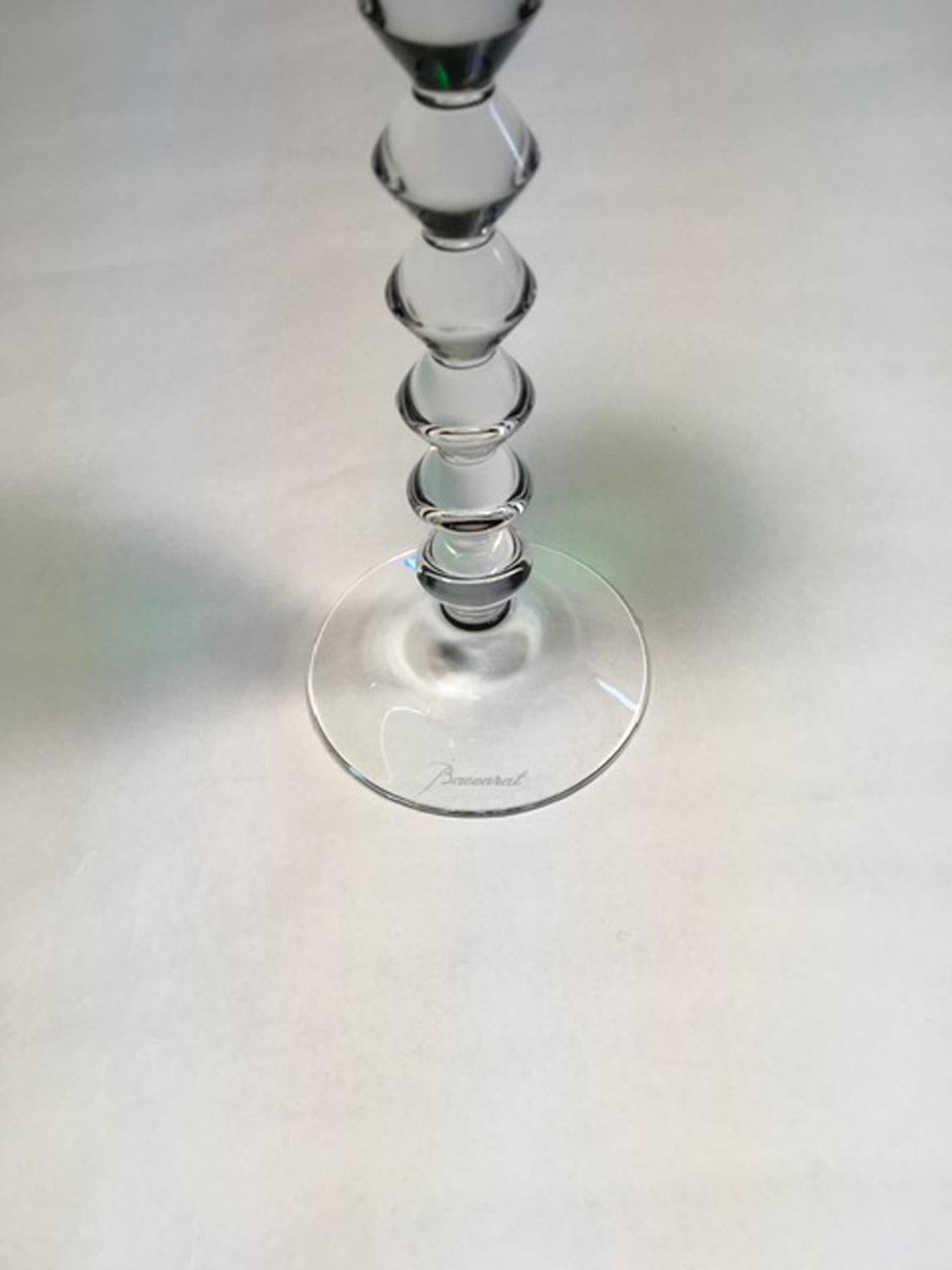 Modern Baccarat Green Crystal Goblet, France