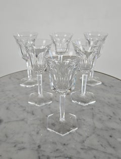 Baccarat Harcourt 1841 Champagne Flutes Set of Six, Crystal, France