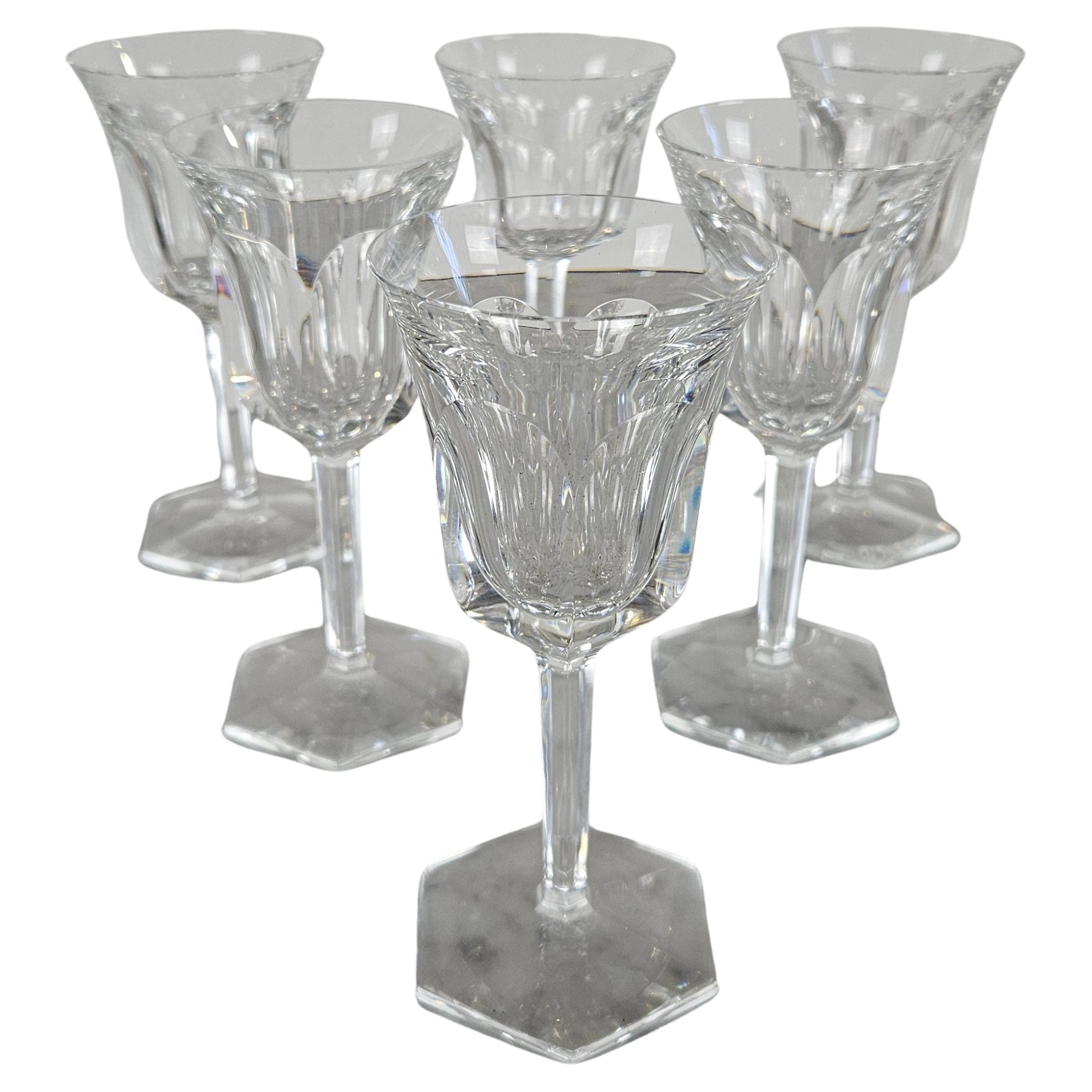 Baccarat 1841 Flûtes à Champagne, set de six, cristal, France