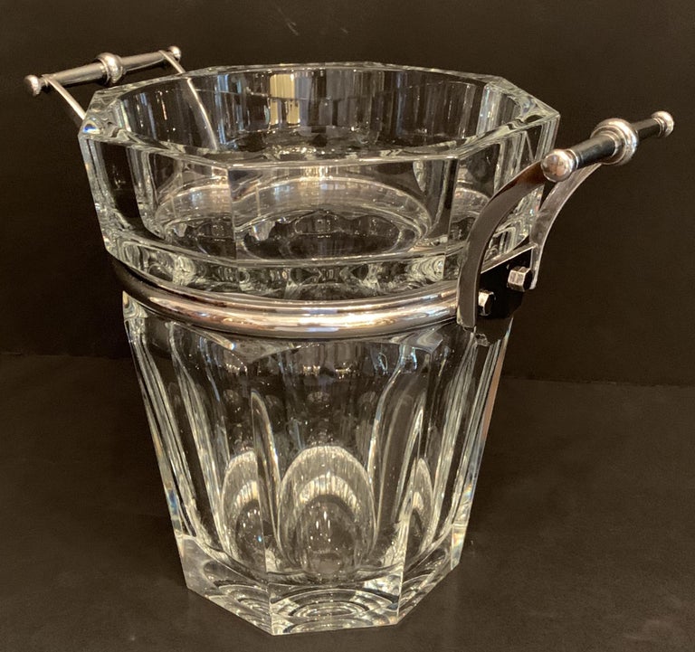Baccarat Harcourt Champagne Cooler Ice Bucket Silvered Bronze Ormolu