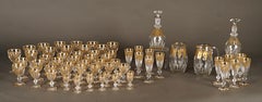 Baccarat, « Harcourt Empire » Crystal Glass Set, France, Circa 1970