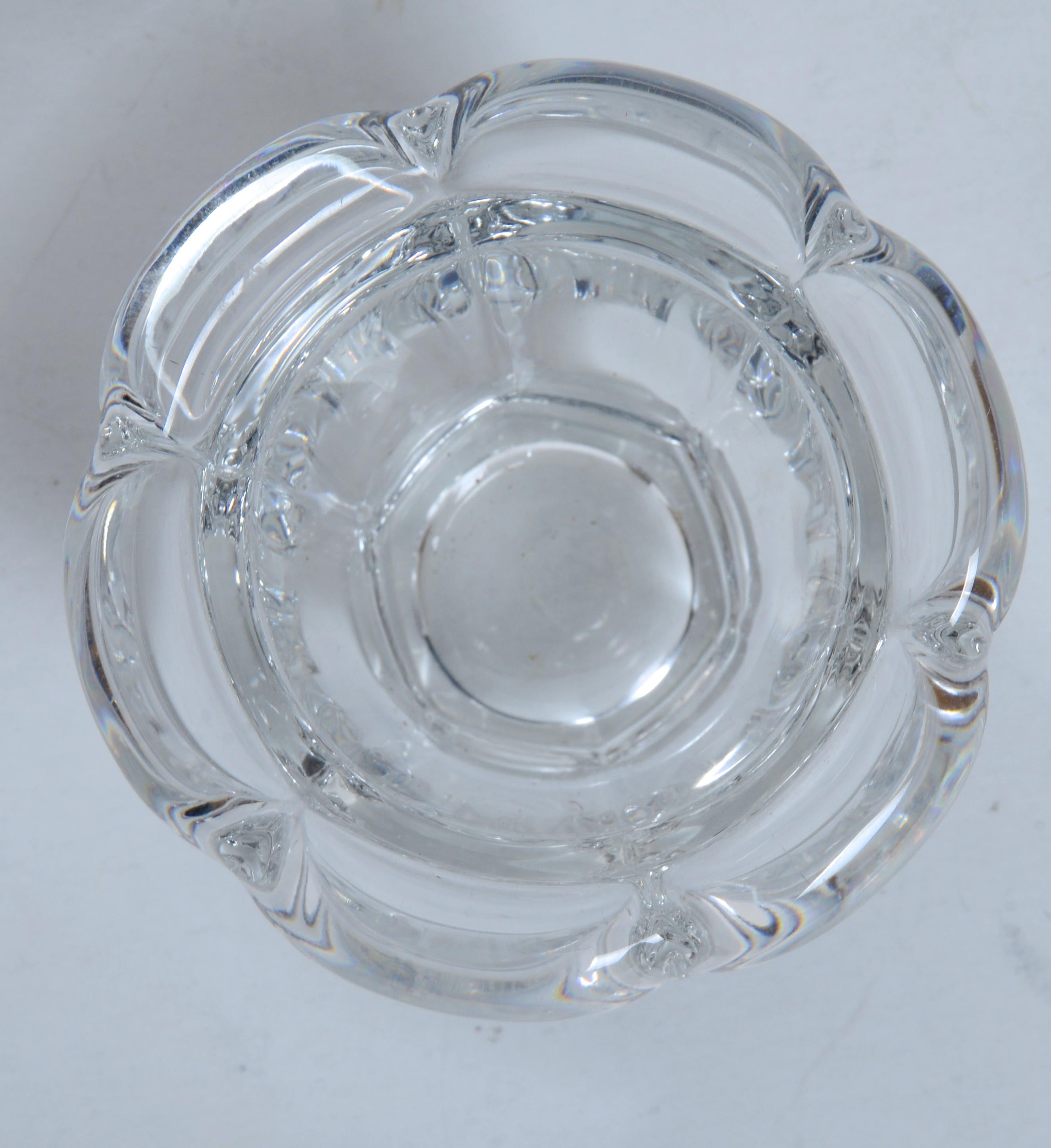 Baccarat Harcourt Mustard, Condiment or Jam Jar With Lid and Matching Spoon For Sale 4