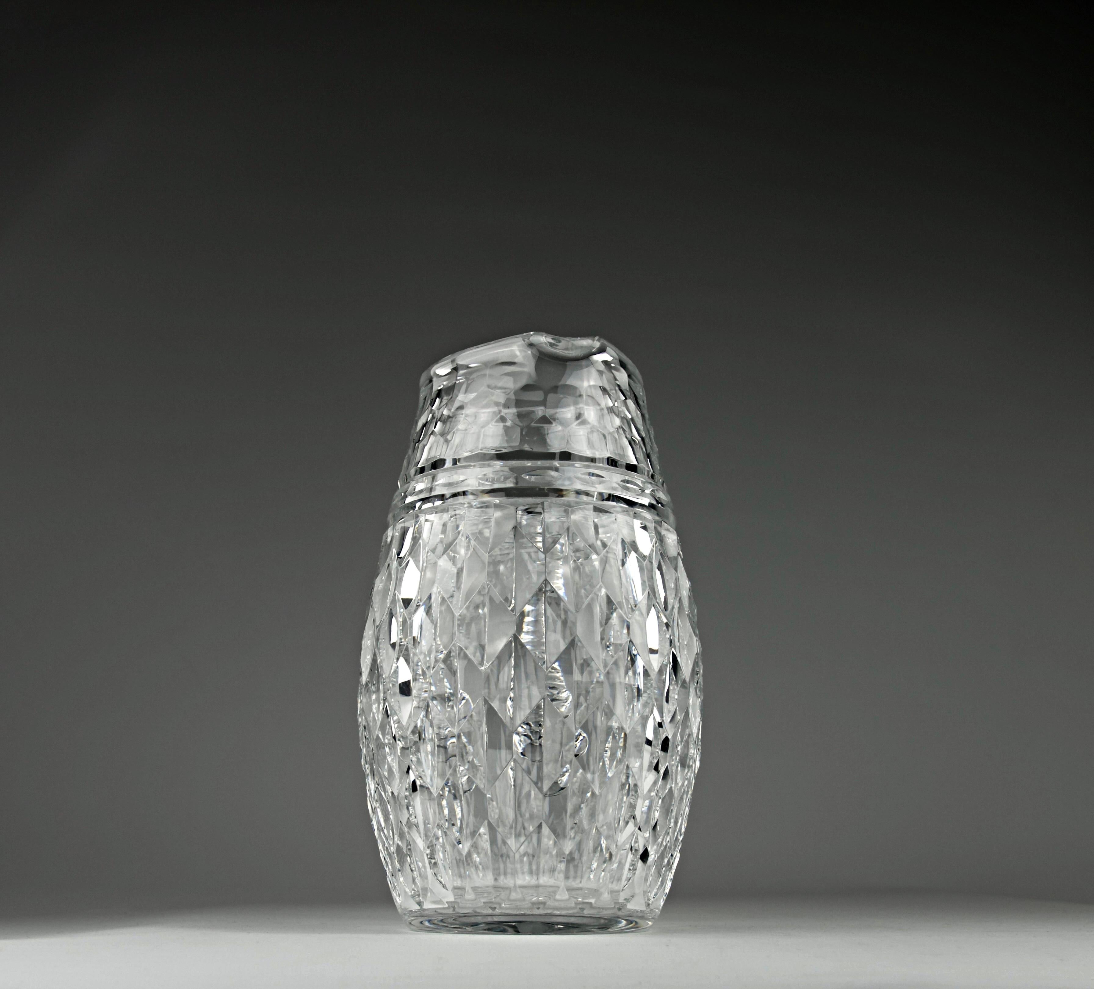 French Baccarat, Honeycomb Carafe, France, 1980 For Sale