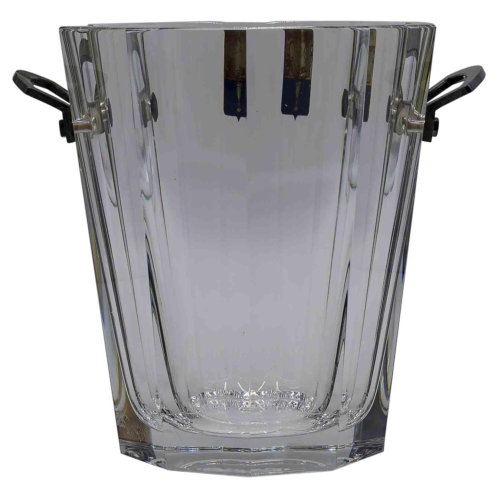 Baccarat Ice Bucket, Original Decorative Object, 1970s