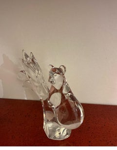 Baccarat Crystal Koala Bear Sculpture in Tree, French, 20th Century