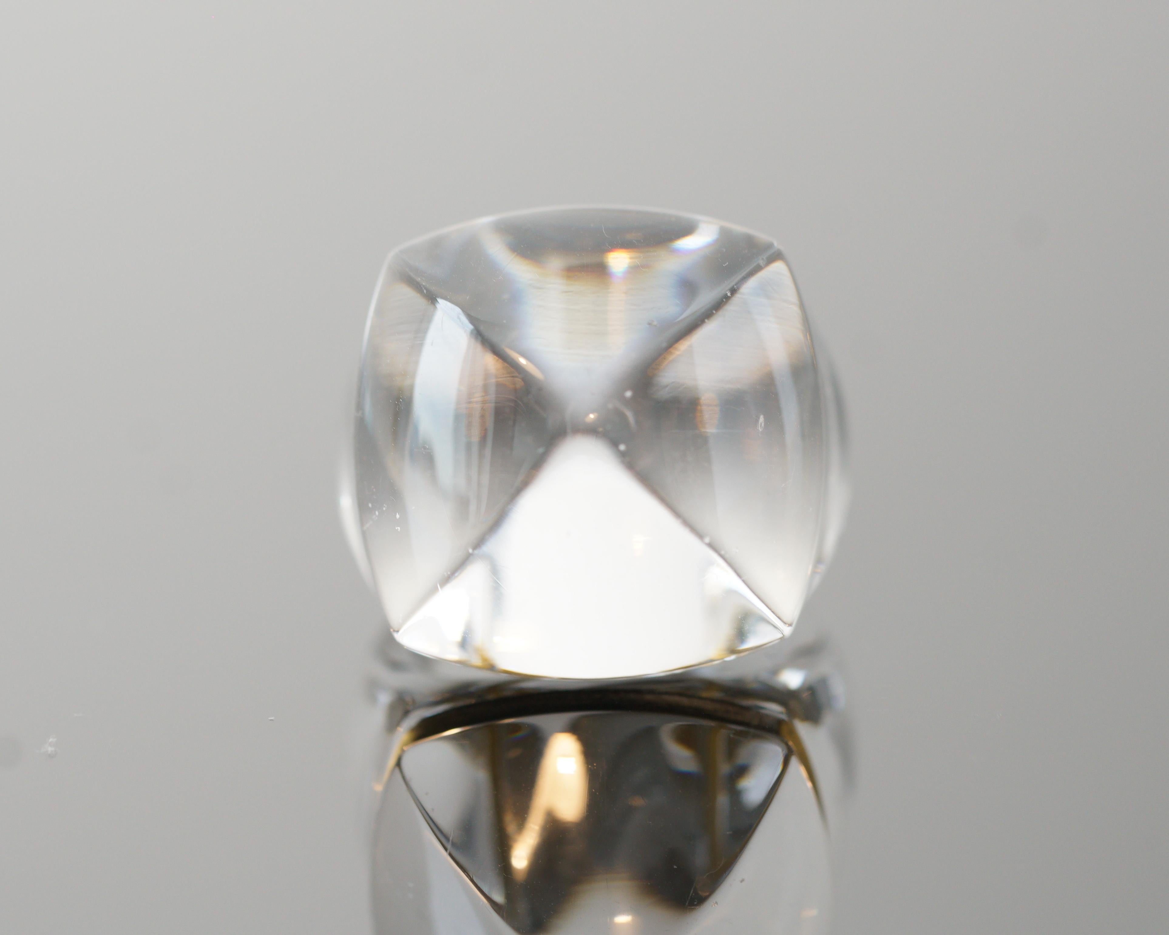 Baccarat La Bague Pop Clear Crystal Ring 4