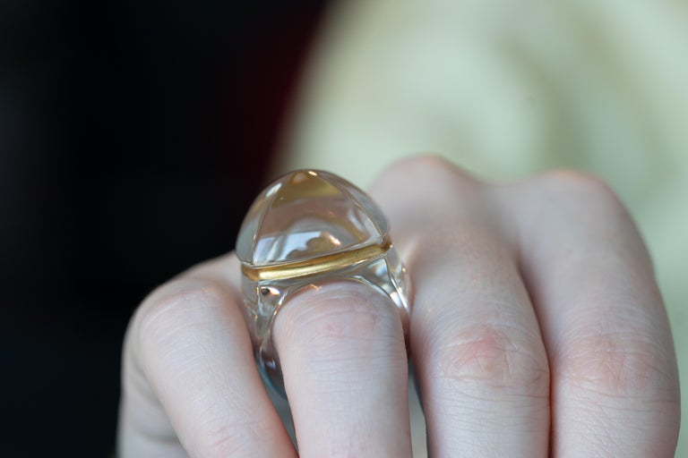Baccarat La Bague Pop Clear Crystal Ring